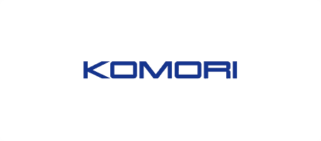 Komori logo on black background